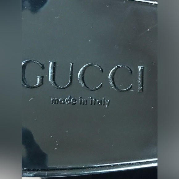 GUCCI made in ITALY size38 (8)black high platform comfortable . NEW ! - Picture 11 of 16